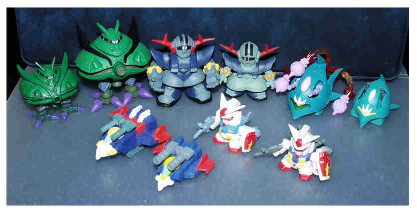 旧ジオン軍モビルアーマー 4種セット SDガンダム フルカラー
